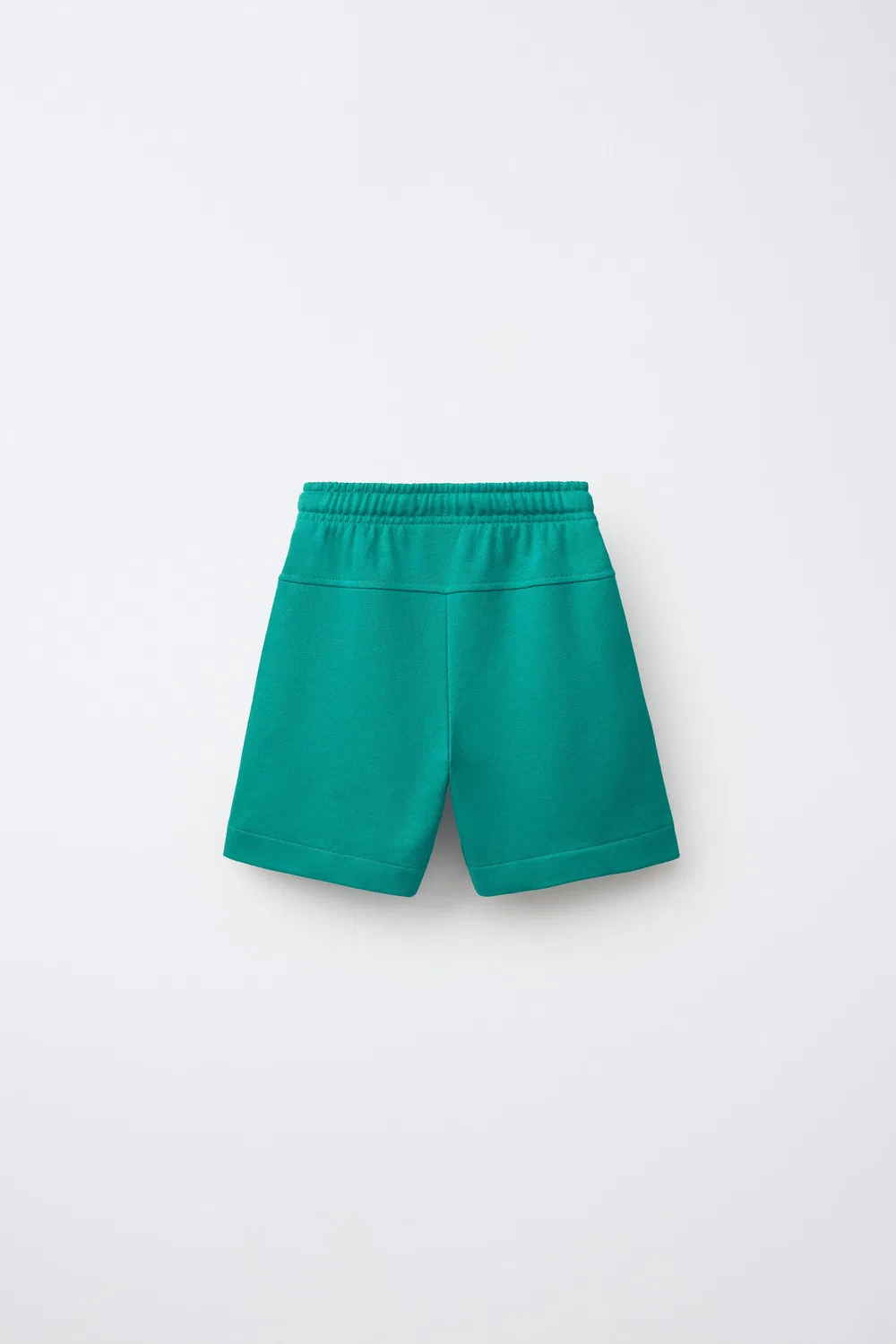 Однотонные плюшевые бермудские шорты ZARA, Green — фото 2