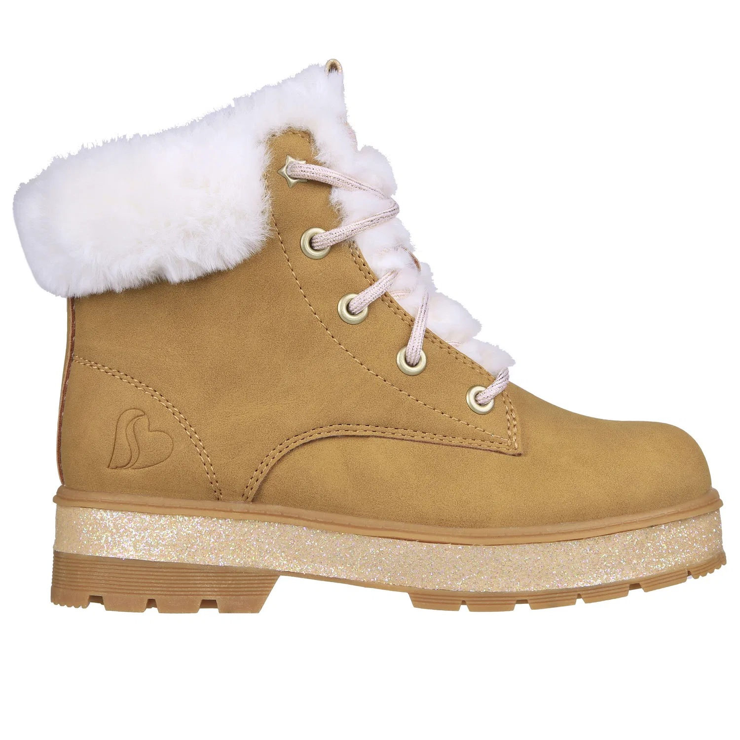 Детские зимние сапоги с блестками Skechers Street Glitz, Braun Schieferbraun