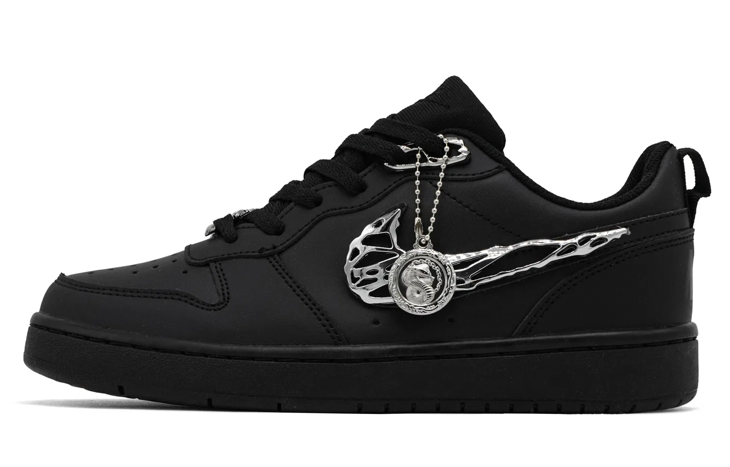 Кеды для скейтбординга Court Borough, Nike, Black Silver