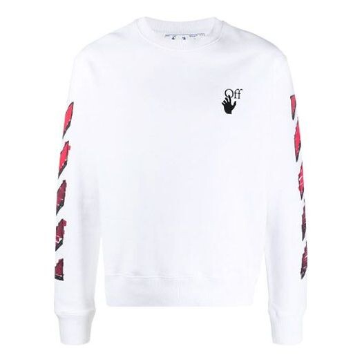 

Толстовка men's ss21 marker arrows crew neck white Off-White, белый