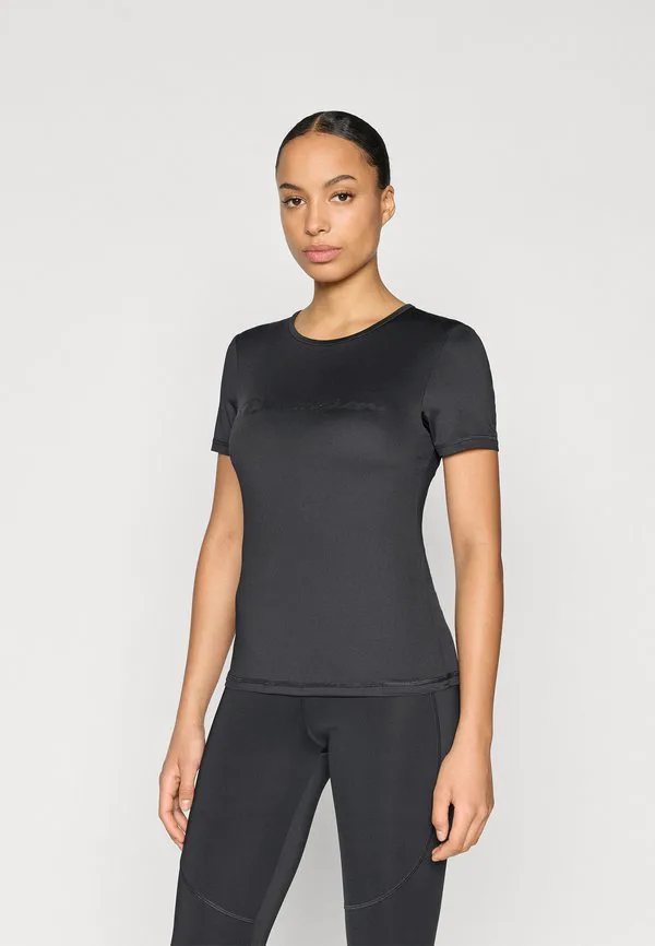 

Спортивная футболка с круглым вырезом и логотипом Champion, Black, Черный, Спортивная футболка с круглым вырезом и логотипом Champion, Black