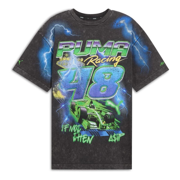 

Футболка x a$ap rocky bolt t-shirt 'washed black' Puma, черный