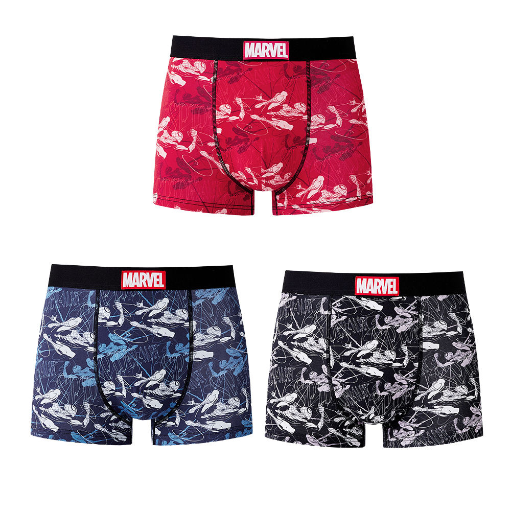 

Трусы Spider Man Series, мужские боксеры, набор из 3 штук Disney, черный