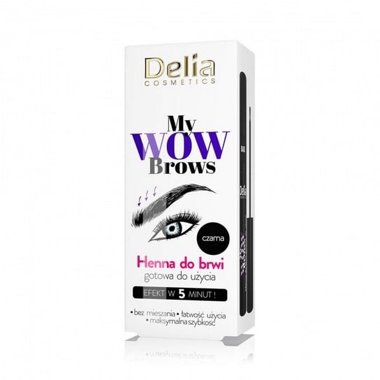 

Черная хна для бровей, 6 мл Delia Cosmetics, My Wow Brows