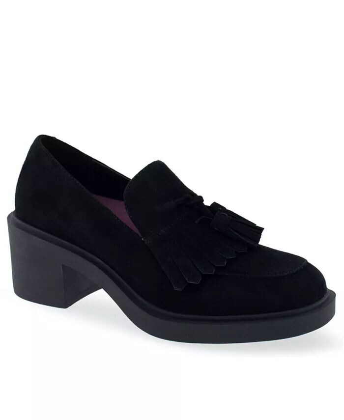 Женские лоферы Gibes на блочном каблуке Aerosoles, черный
