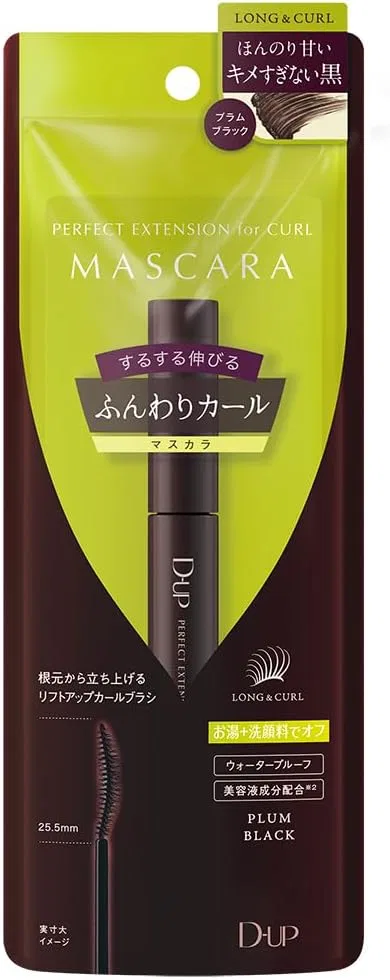 Тушь для ресниц для завивки D-Up Plum Black, 1 шт