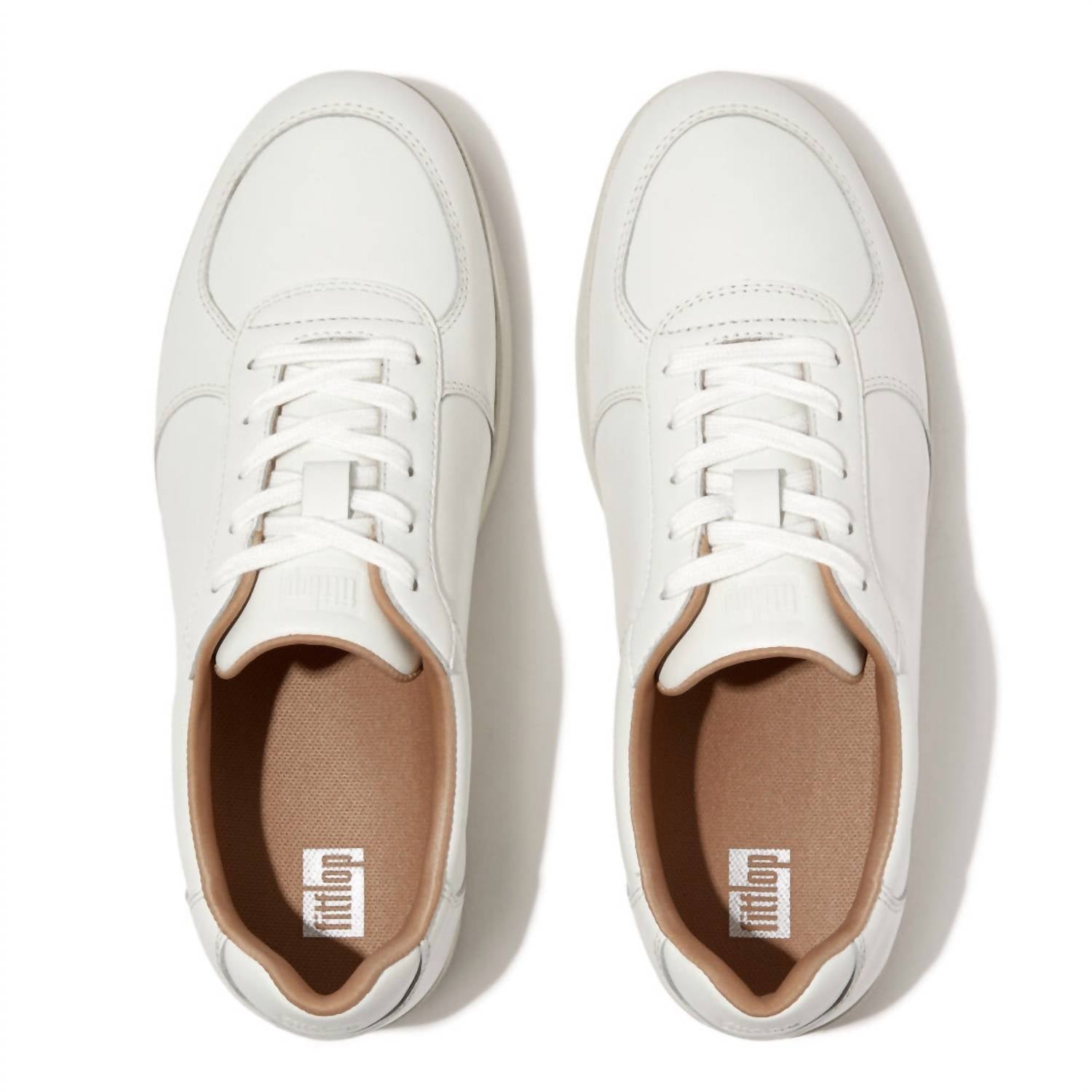 Женские кроссовки Rally с кожаными вставками в цвете Urban White Fitflop — фото 2