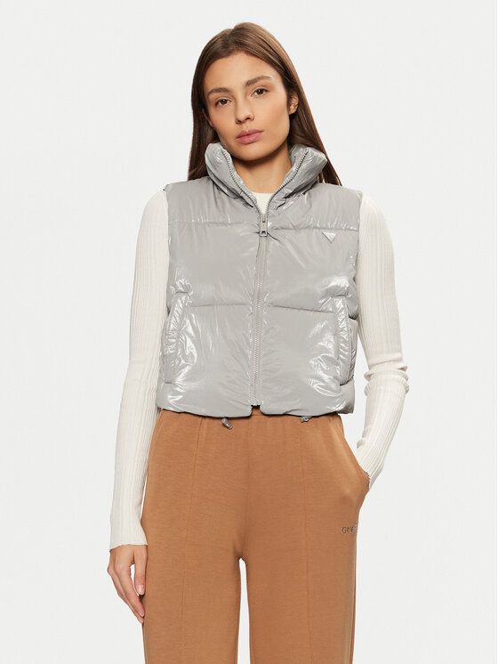 

Утепленный жилет regular fit V5RL00 WGUJ0 Guess, серый