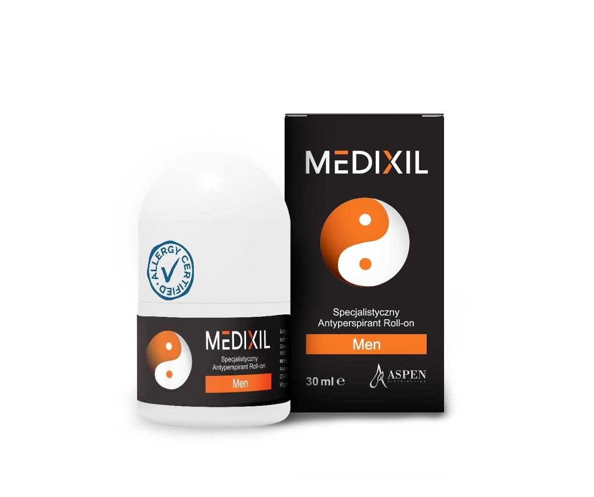 

Medixil Men, специализированный шариковый антиперспирант, 30 мл Aspen