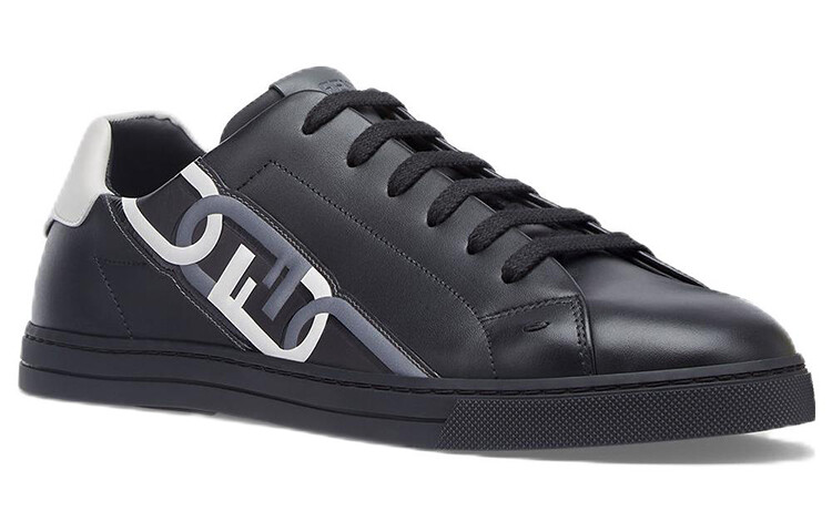 O"Lock Скейтбординг Кроссовки Мужские Низкие Черные Fendi — фото 2