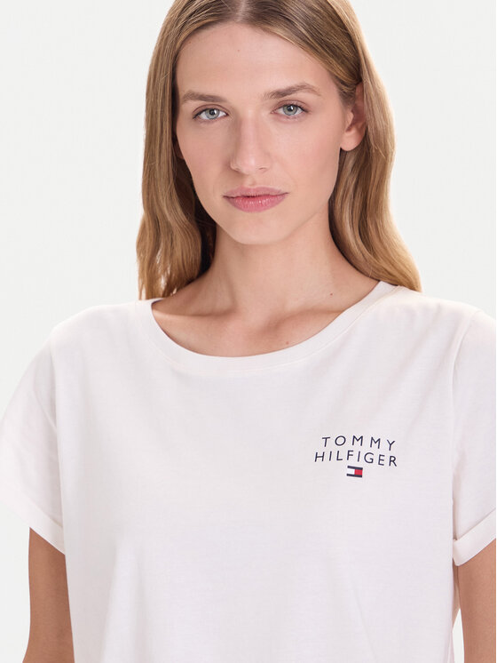 Футболка relaxed fit UW0UW04525 Tommy Hilfiger, бежевый — фото 4