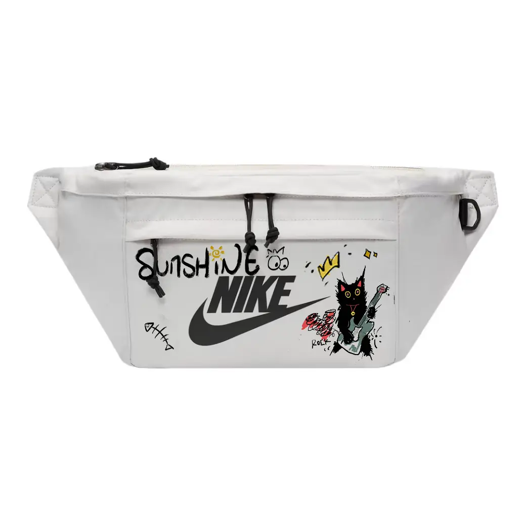 

Nike Тканевый поясной рюкзак унисекс светло-серый, Rock Kitten