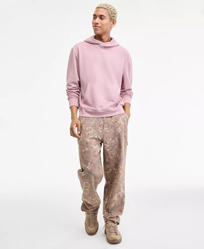 

Мужской худи Heritage Regular-Fit и свободные брюки-карго Pippen Relaxed-Fit с цветочным принтом Sun + Stone, серый