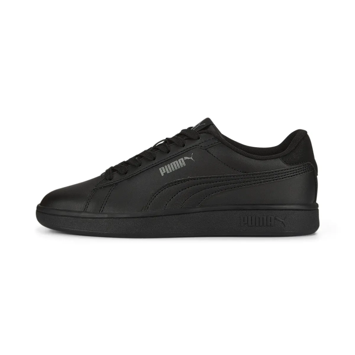Кроссовки PUMA "Smash 3.0 Leather Sneakers Kids", черный — фото 3