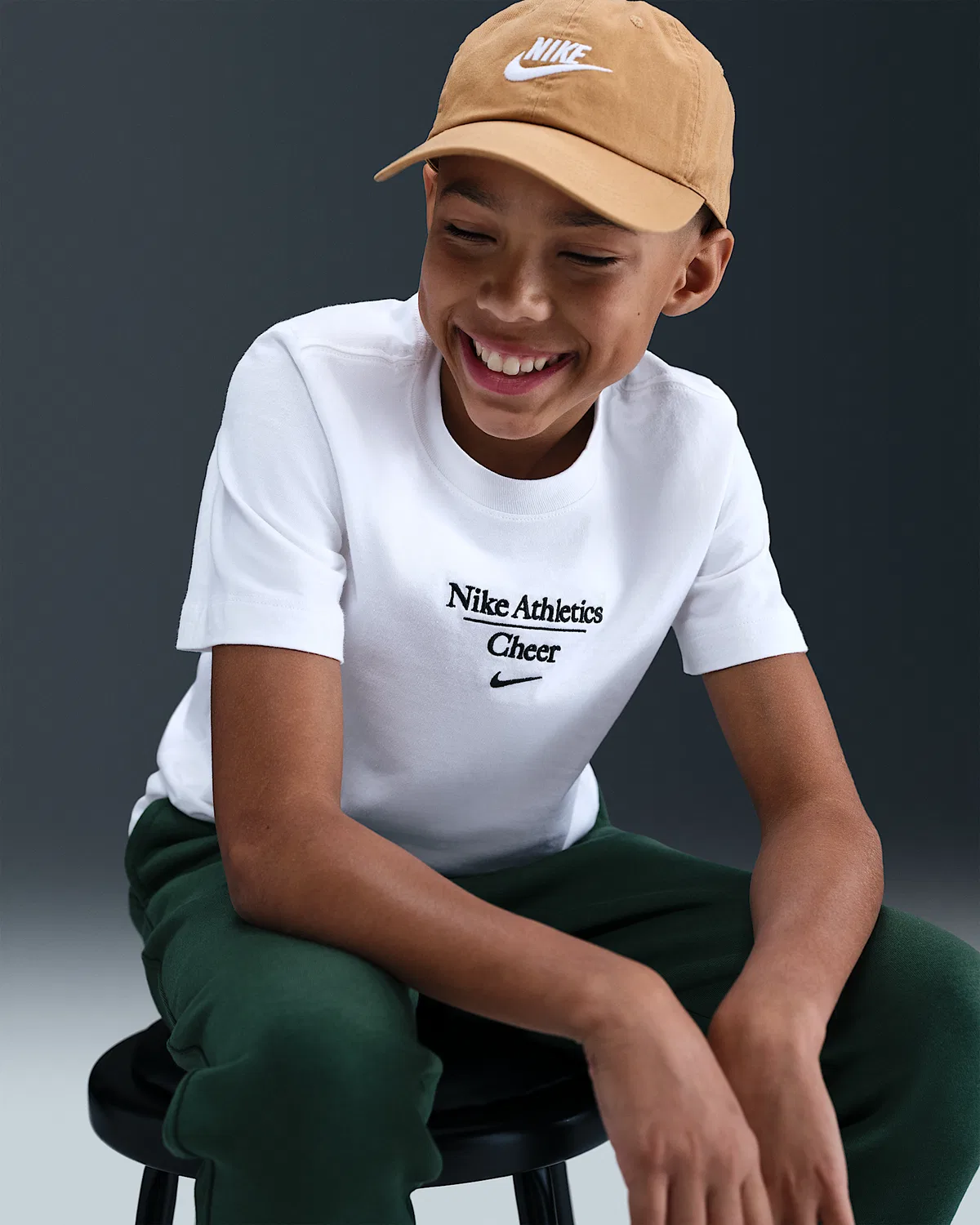 Детская футболка Nike Cheer, White — фото 3