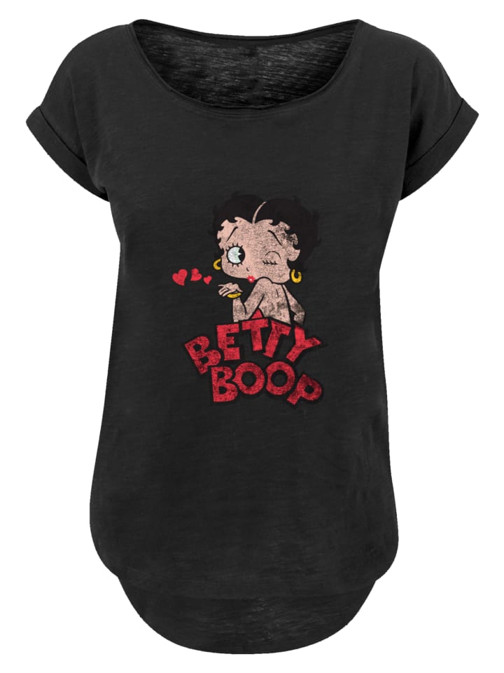 

Длинная футболка Betty Boop Faded Graphic черного цвета F4NT4STIC, Черный, Длинная футболка Betty Boop Faded Graphic черного цвета F4NT4STIC
