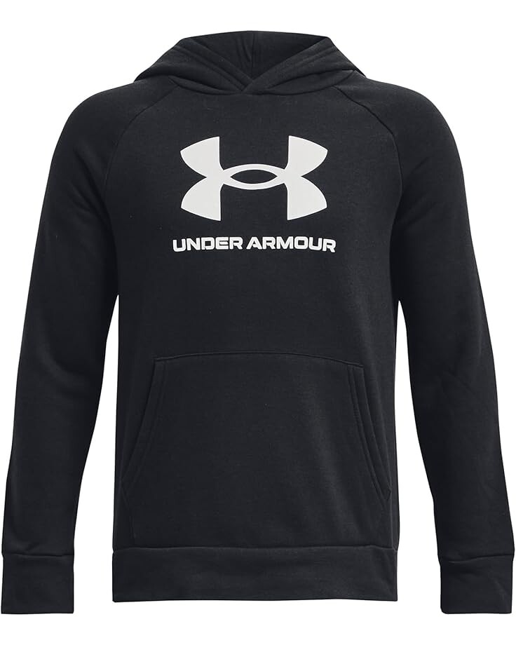 

Худи Under Armour Kids Rival Fleece Big Logo Hoodie, цвет Black/White 1