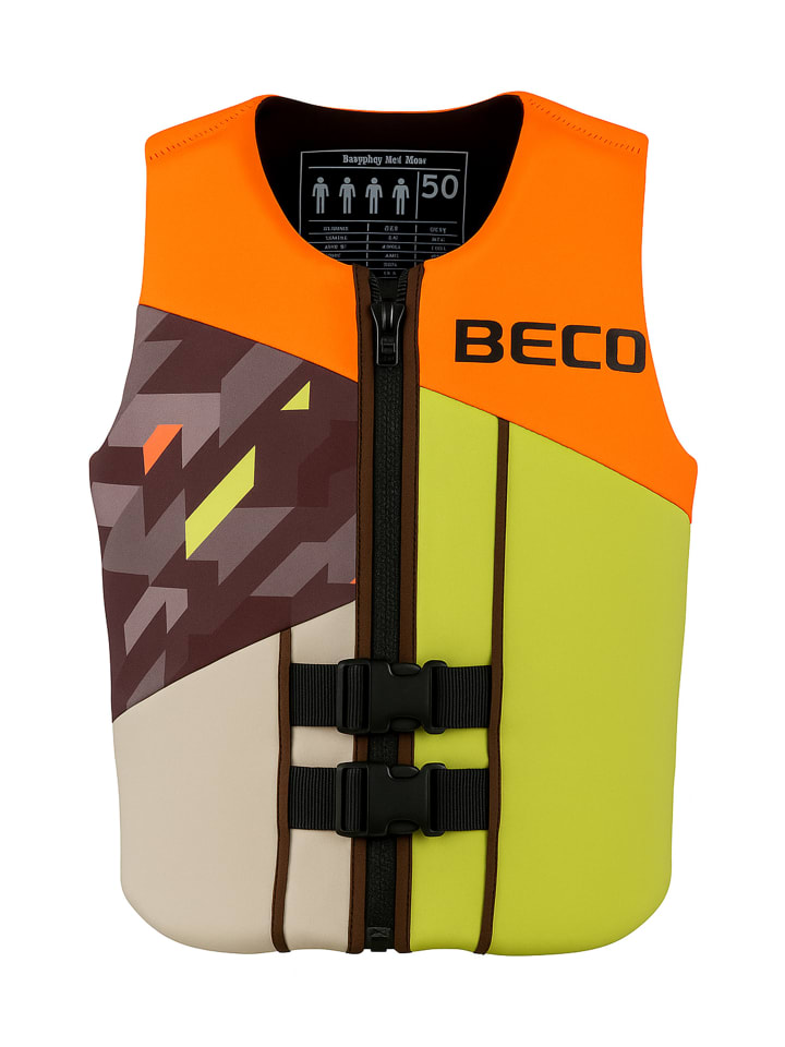 

BECO the world of aquasports Спасательный жилет Beactive "Seaside NEO" неоново-желто-оранжевого цвета