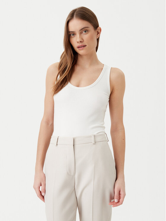 

Топ облегающего кроя K20K208246 Calvin Klein, белый