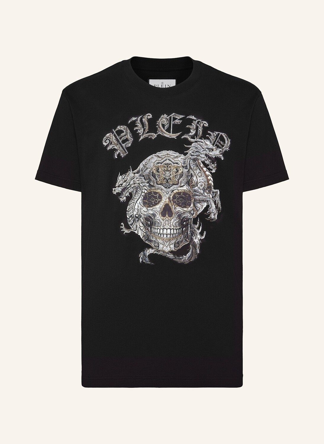 

Футболка с камнями череп PHILIPP PLEIN, черный