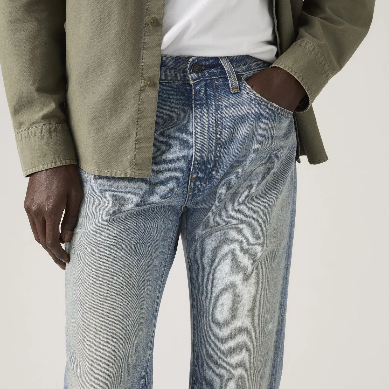 Мужские джинсы 505 Regular Selvedge Levi's, Medium Wash — фото 3