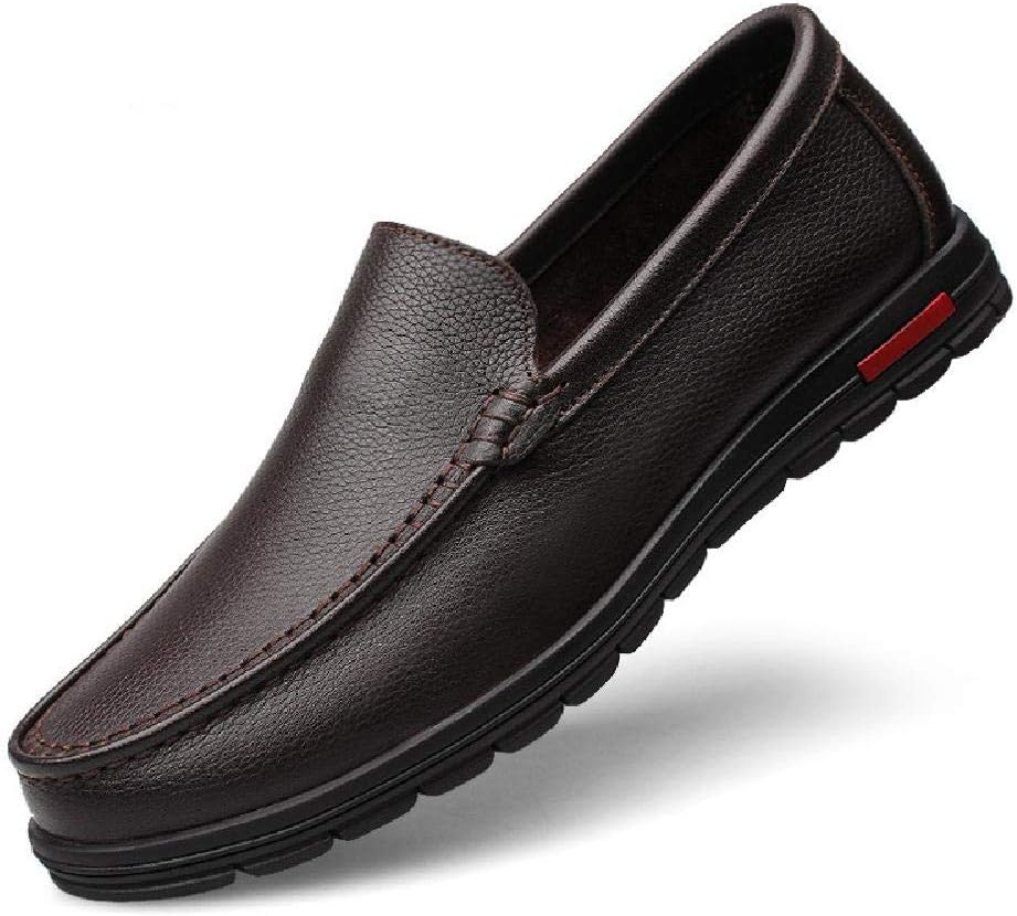 

Мужские лоферы, мокасины автомобиля, удобные повседневные туфли, кожаные деловые туфли, коричневые, размер 42/UK 8/US 8.5 Jlfzc