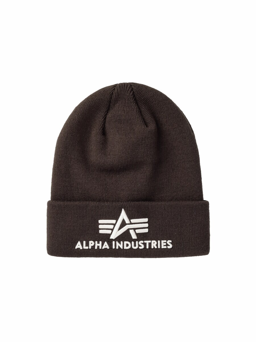 

Шапка ALPHA INDUSTRIES Beanie, цвет Chocolate