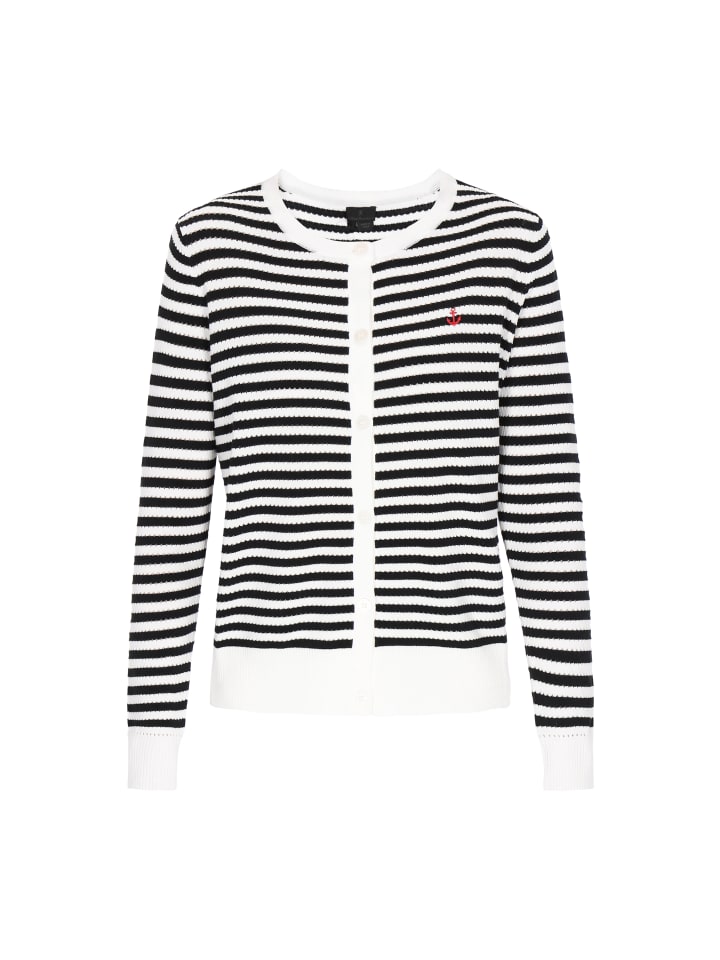 

Спортивная куртка DreiMaster Klassik, цвет offwhite black stripe