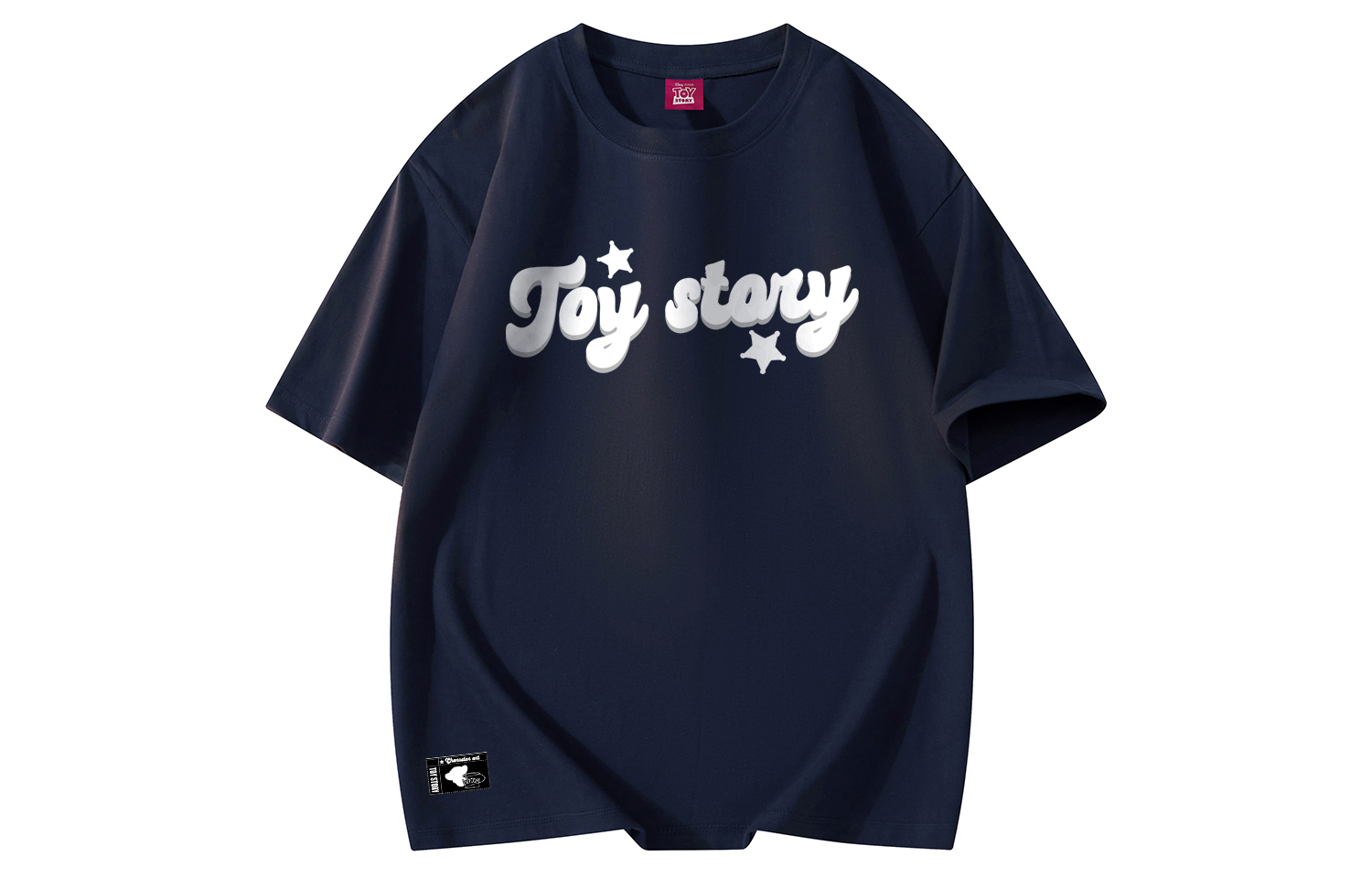 

Футболки унисекс с круглым вырезом, узкий прямой крой Disney, темно-синий