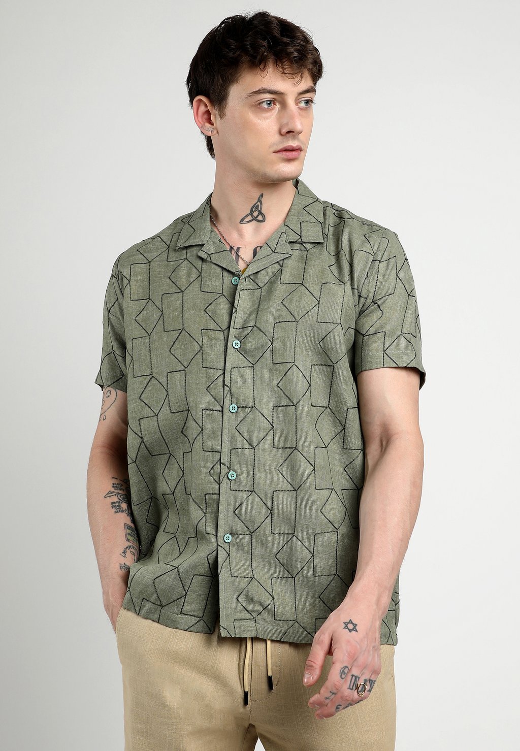

Рубашка ALESSANDRO Instafab, зеленый