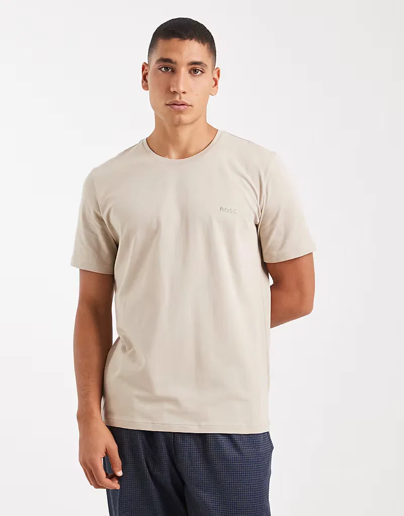 Футболка BOSS Bodywear mixmatch, бежевый