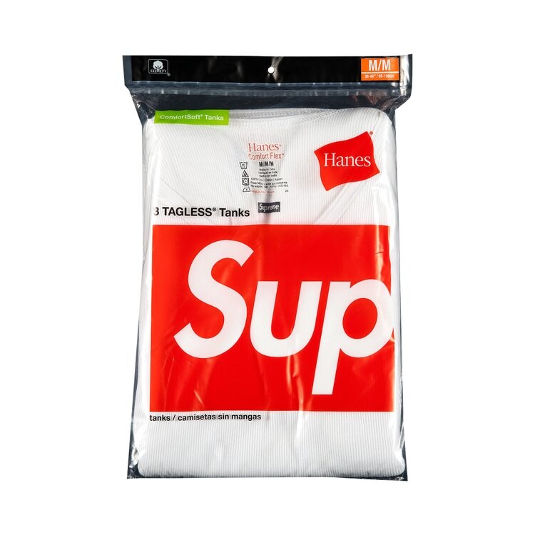 

Топ Supreme x Hanes Tagless Tank Tops (3 Pack), белый, Красный, Топ Supreme x Hanes Tagless Tank Tops (3 Pack), белый