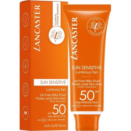 Sun Sensitive Protector Солнечная безмасляная молочная жидкость Spf 50, 50 мл, Lancaster — фото 2