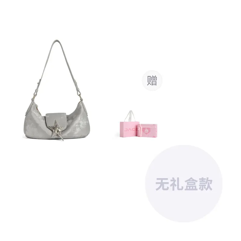 

JACD Портативная поясная сумка через плечо женская черная коричневая, Gray Silver