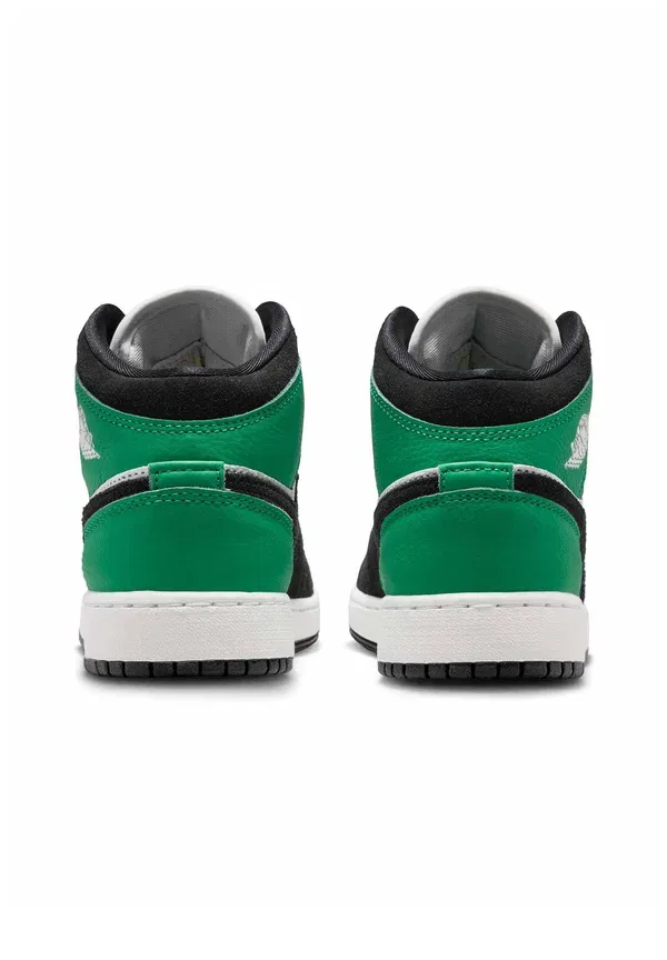 Кроссовки Air 1 Mid SE Jordan, summit white/black-lucky green-univ gold, белый с чёрным, зелёным и золотым — фото 4