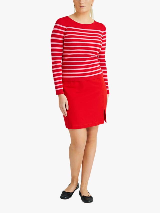 

Топ в рубчик A-VIEW, Red/Multi