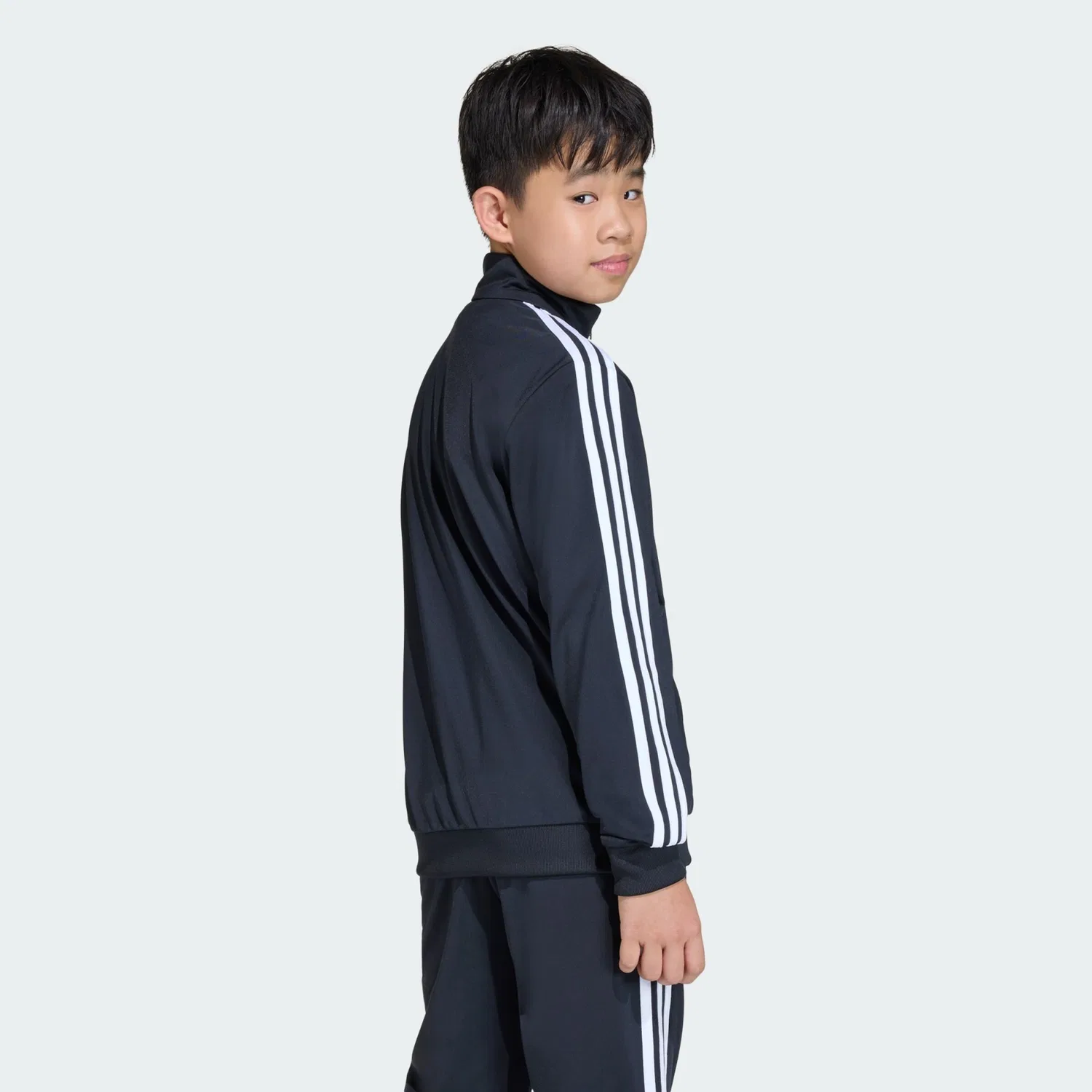 Толстовка на молнии Adidas Originals Firebird черного цвета — фото 3