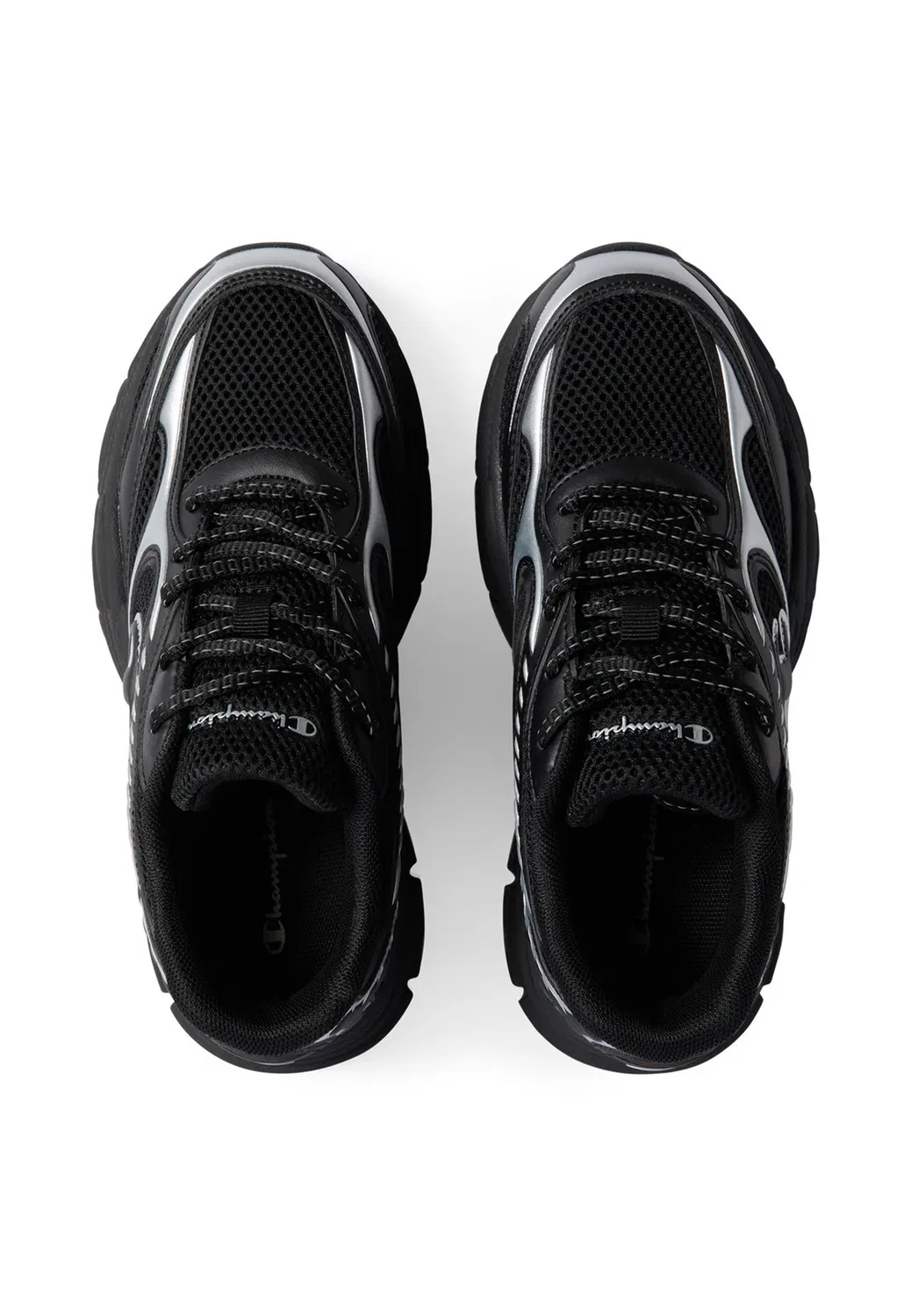 Кроссовки Rt25 u gs с низким верхом, ретро, для бега, унисекс - кроссовки для ходьбы Champion, Black And Silver — фото 3