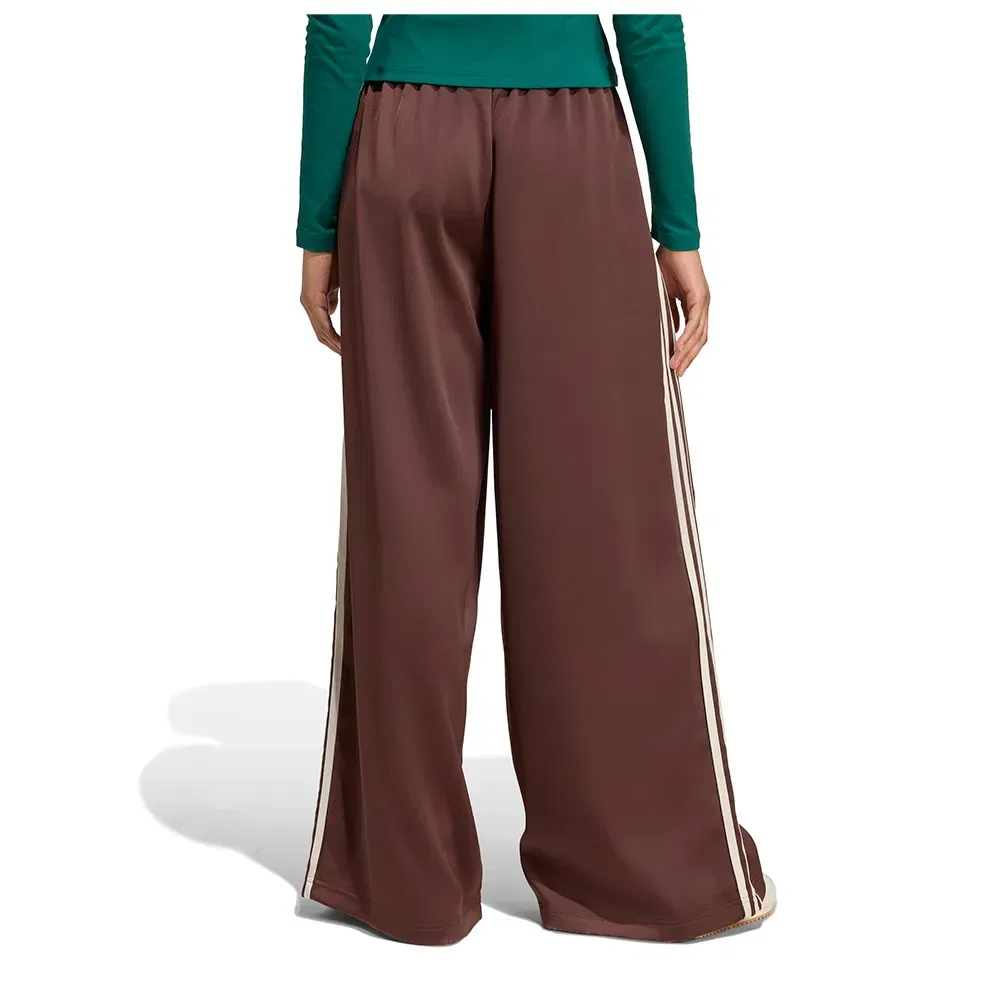 Брюки Adicolor Satin Wide Leg Adidas Originals, коричневый — фото 2
