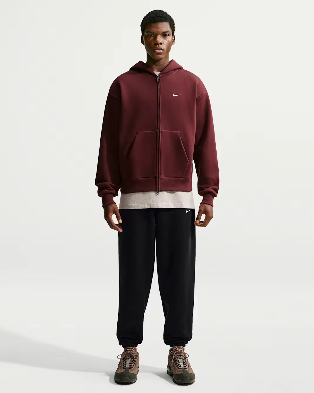 Мужские брюки с манжетами Nike Solo Fleece, Total Black/Sail