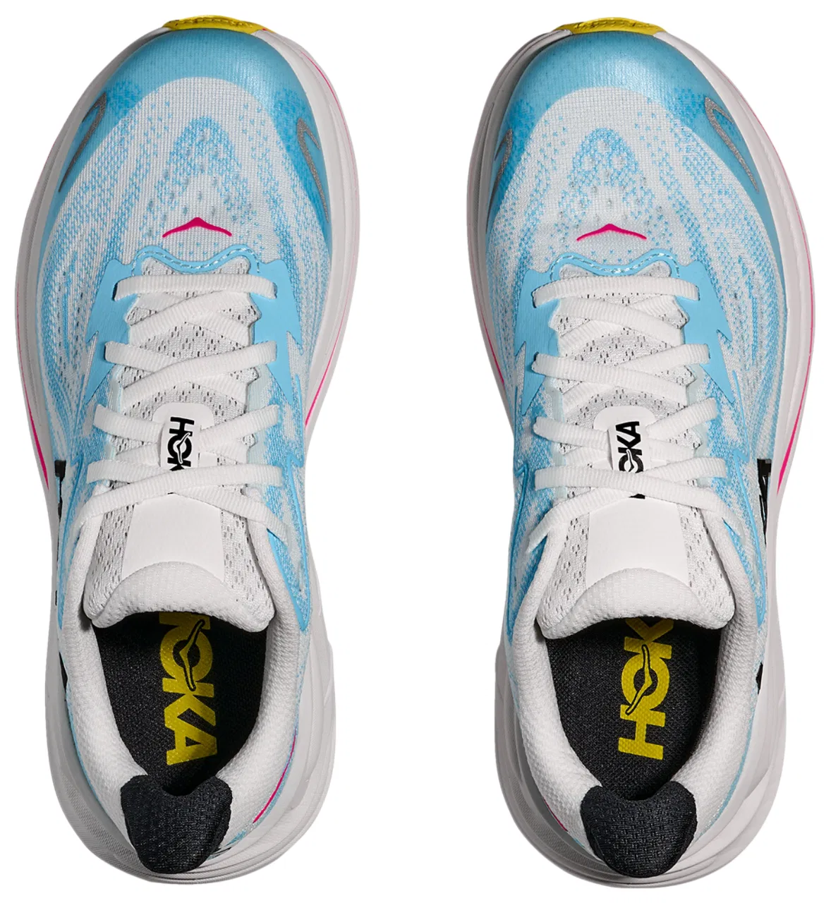 Кроссовки для девочек Clifton 10 HOKA, цвет Frost/Soaring Blue — фото 4