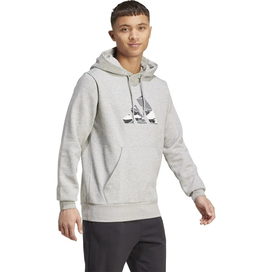 Мужской худи с капюшоном M Camo 3b Hd adidas, Серый — фото 3