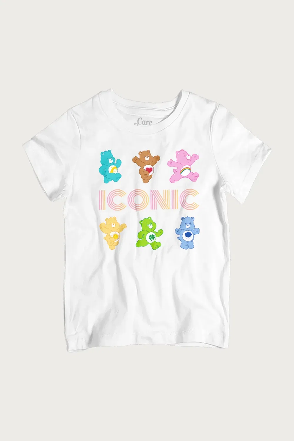 Футболка с принтом Iconic bears Care Bears, White — фото 2