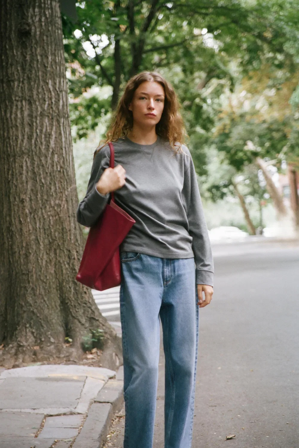 Толстовка с круглым вырезом ZARA, Grey marl