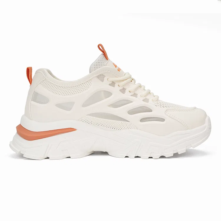 Детские кроссовки с толстой подошвой Low top Chunky Sneakers WARRIOR, Beige Orange — фото 4