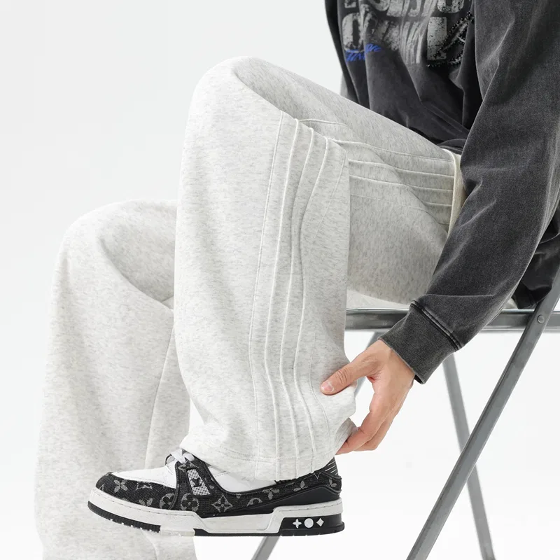 Детские трикотажные спортивные штаны серого цвета Unisex Moderate WARRIOR — фото 3