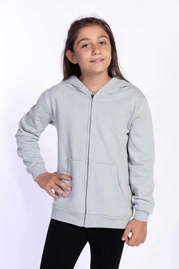 Детский кардиган с капюшоном Kangaroo Pocket Cardigan Toontoy, Green