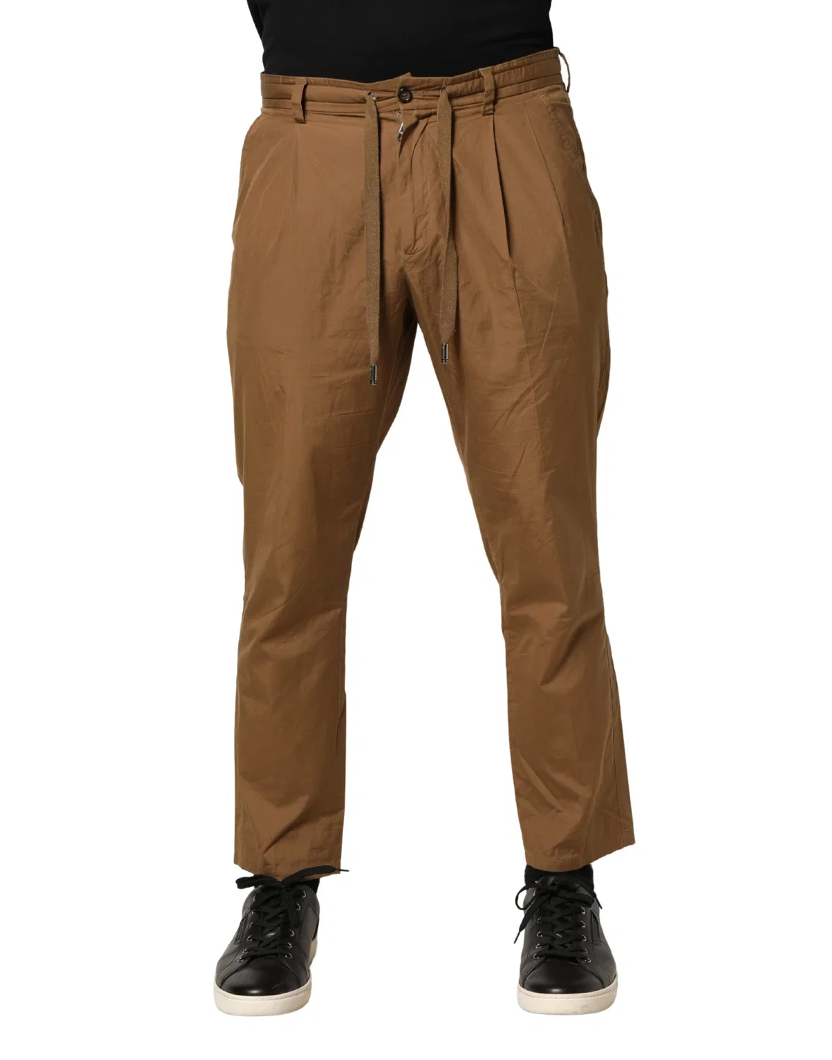 Мужские брюки чинос прямого кроя с логотипом Dolce & Gabbana, Brown