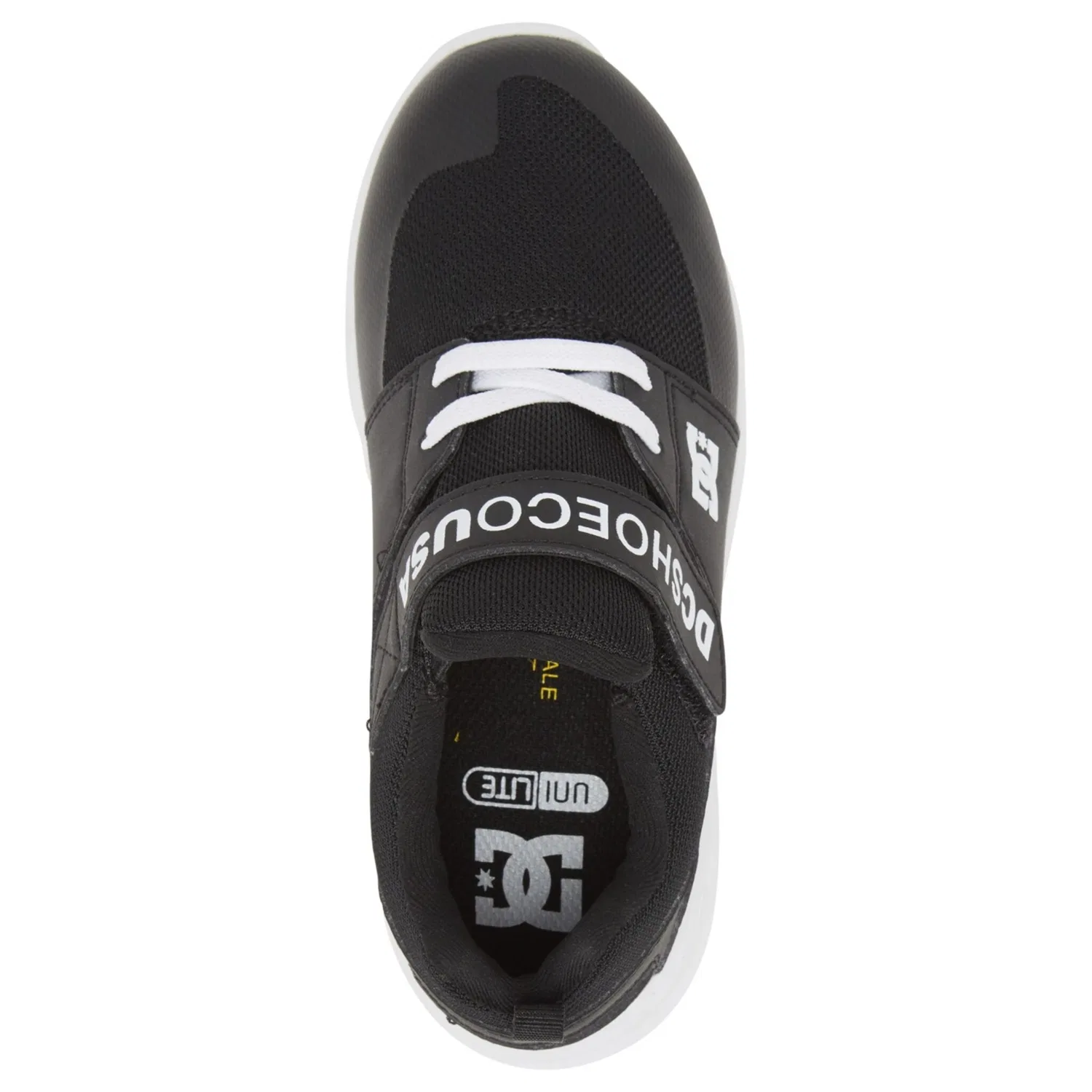 Детские кроссовки с сетчатым верхом Heathrow Prestige Ev DC Shoes, Black/White — фото 4