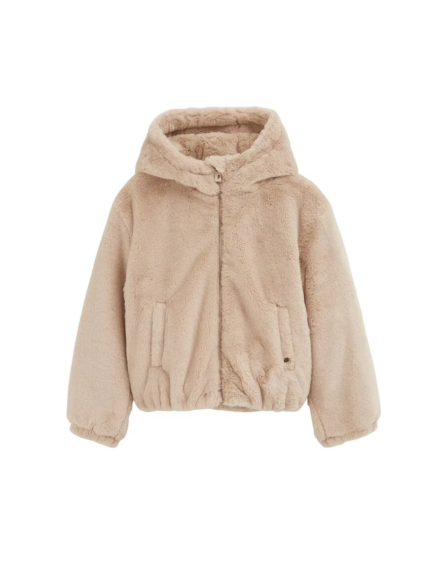 Куртка WE Fashion межсезонья бежевого цвета